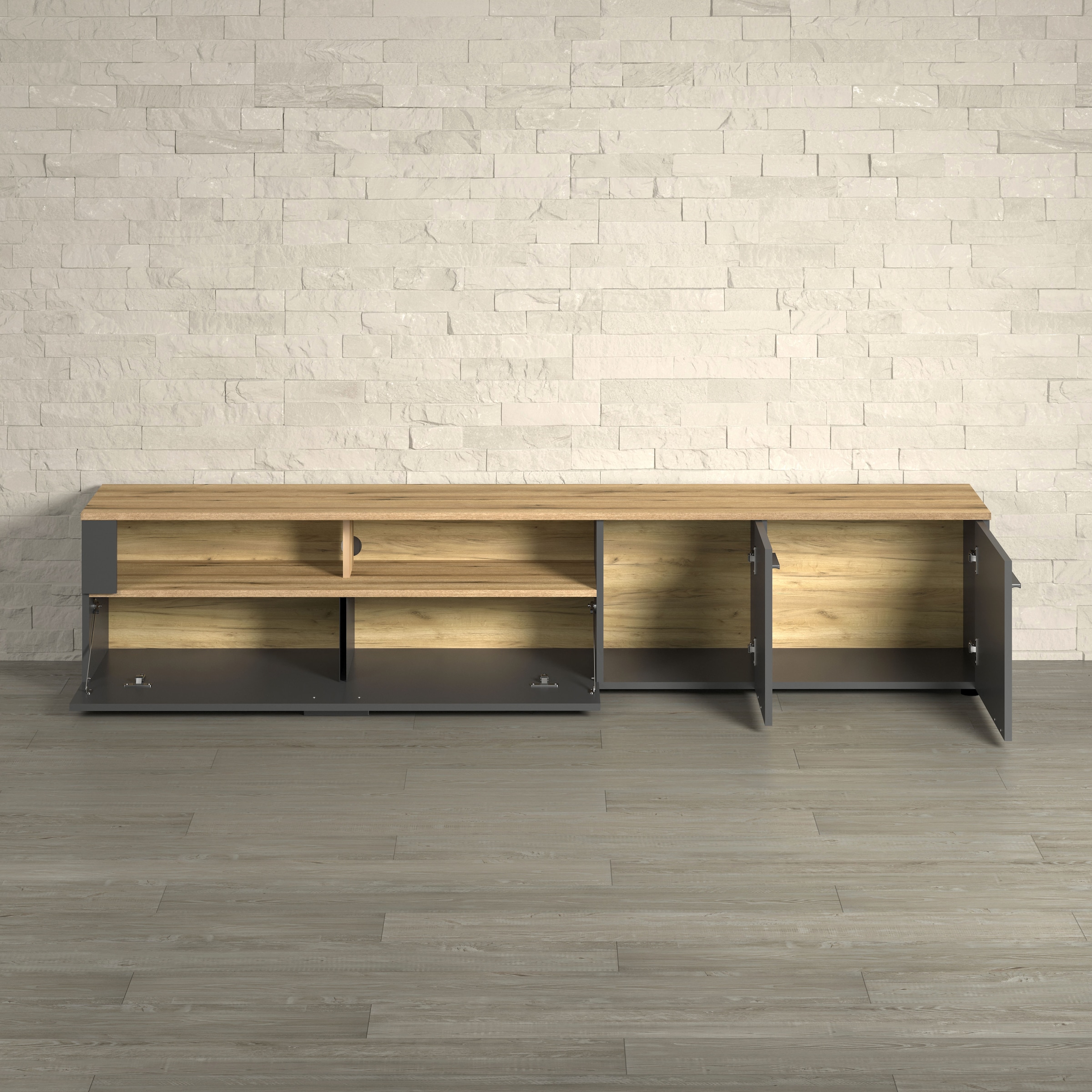 INOSIGN Lowboard »Estepona TV-Kommode« 1 Stk. tlg. TV-Board, Breite 210 cm, Elegant und modern