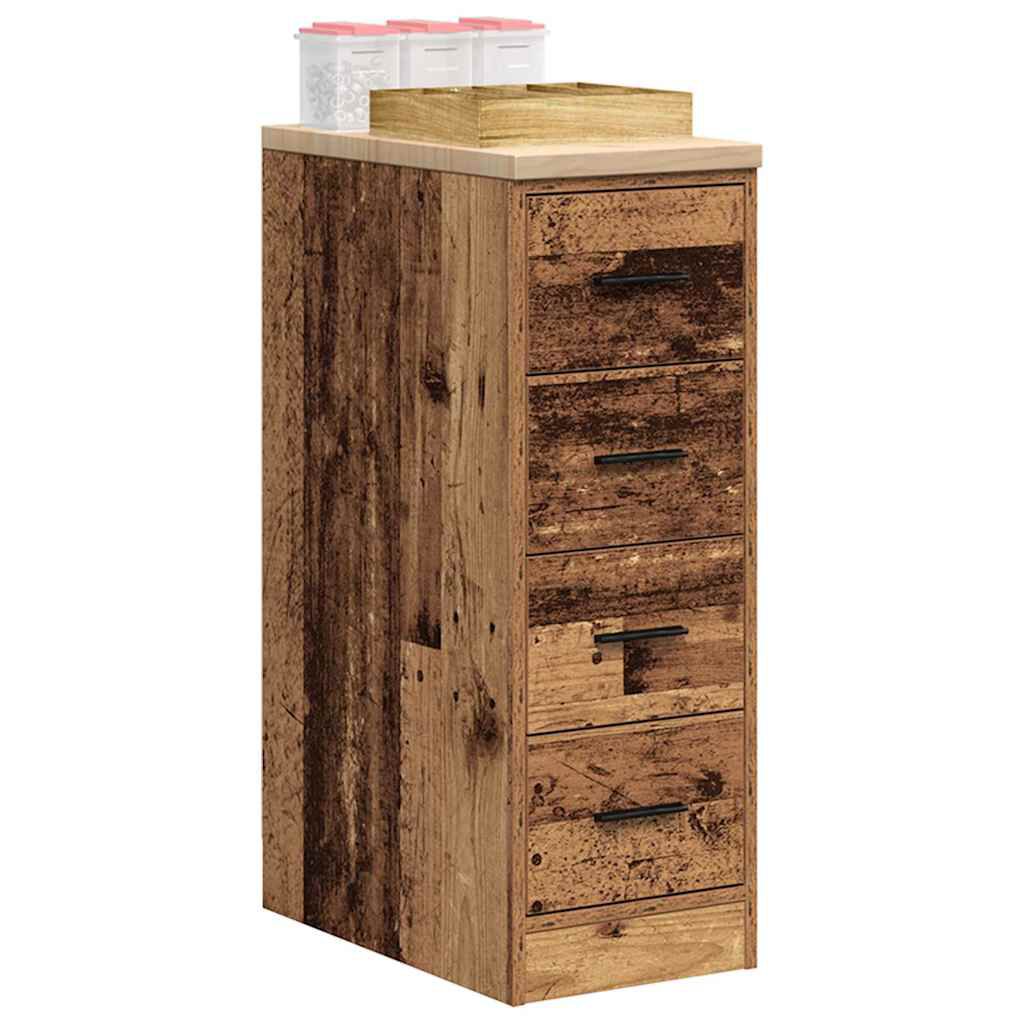 vidaXL Garagekast antiek hout 30x51x85 cm