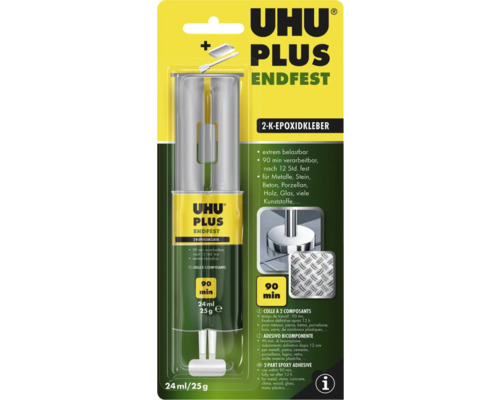 UHU 2-componentenlijm plus eindsterkte 25 g spuit
