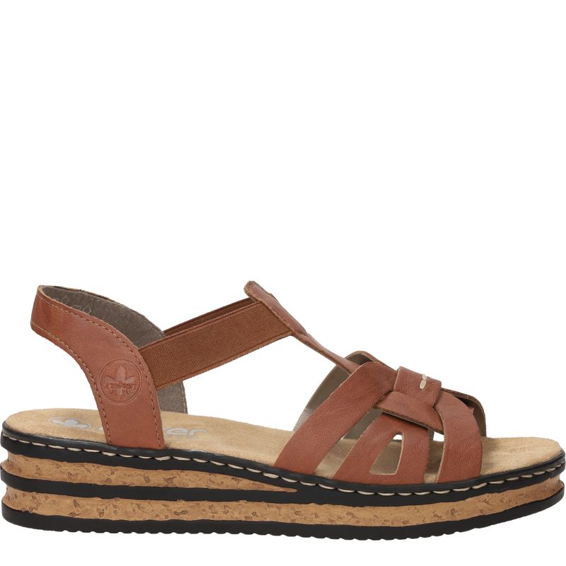 Rieker Sandalen Cognac Dames