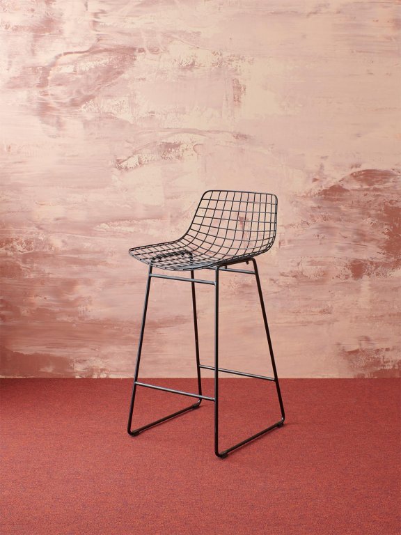 HKliving Wire barkruk zwart