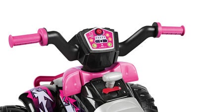 PegPérego Corral T-Rex Firhjuling 330W, Rosa/Svart