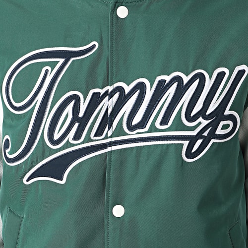 Veste Teddy Letterman 7880 Vert Blanc