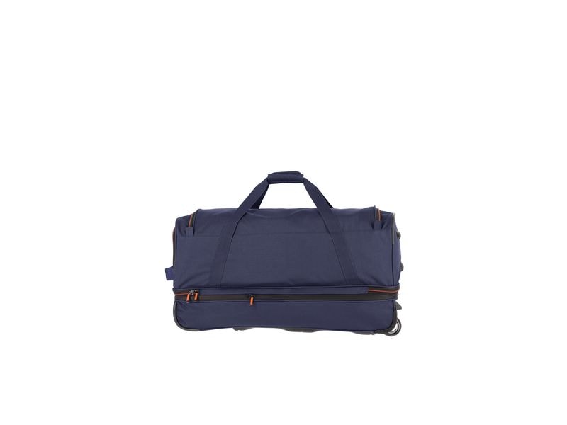 travelite Reisekoffer BASICS Marine 70 cm Sportliche Trolley Reisetasche für variable Gepäckmengen