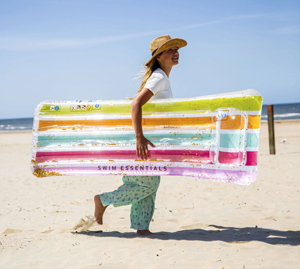 Swim Essentials Swim Essentials  Luchtbed Regenboog