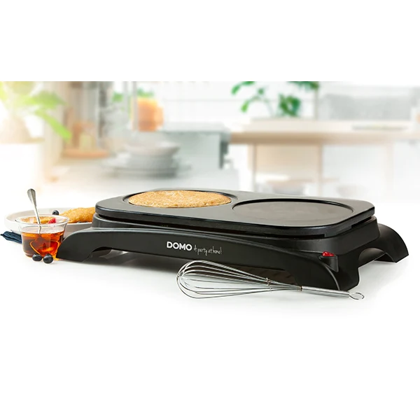 Crêpière double pour 2 crêpes de 18 cm 1000 W DO8715P Domo