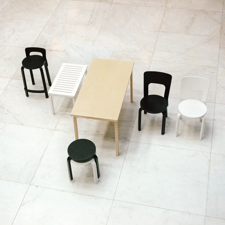 Artek - 60 Hocker (by Hella Jongerius), honig