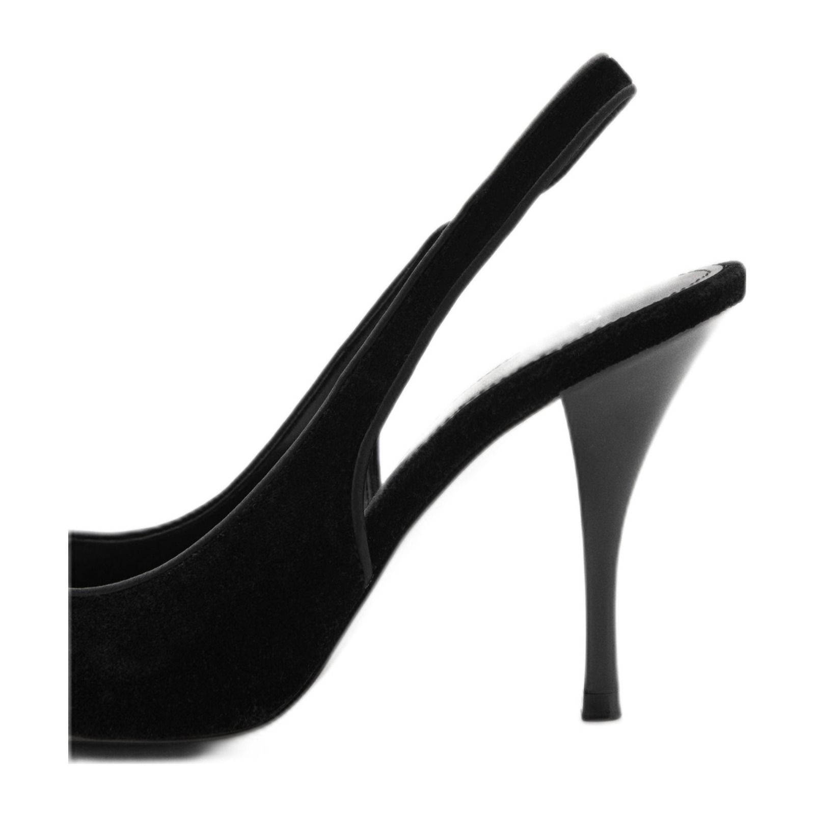 Mango slingback pumps zwart