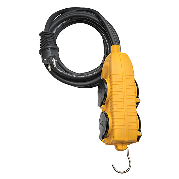 Rallonge électrique Brennenstuhl, Powerblock 4 prises à clapets, protection IP44, câble 10m H07RN-F 3G1,5