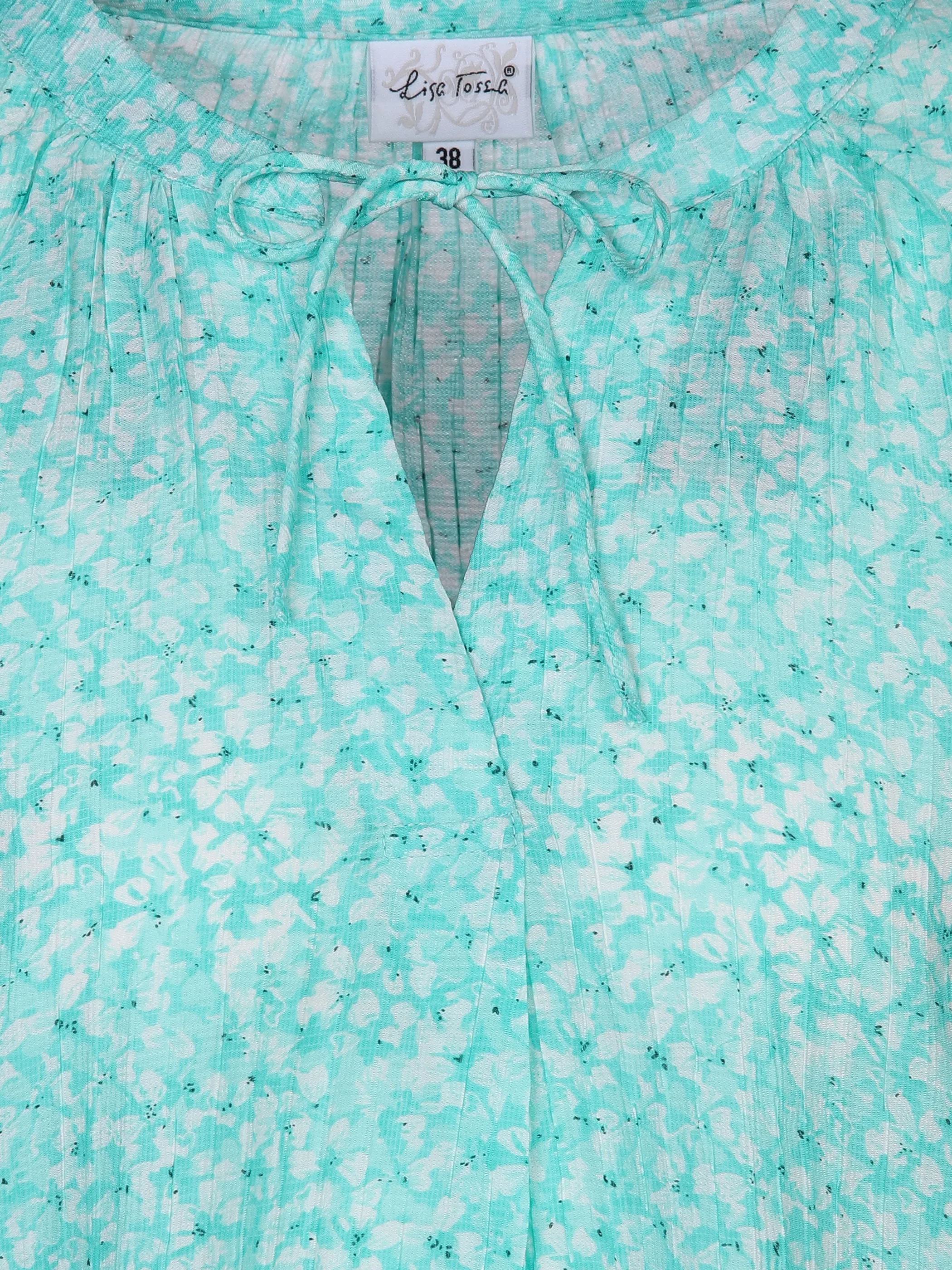 Damen Halbarmbluse im Minimalprint