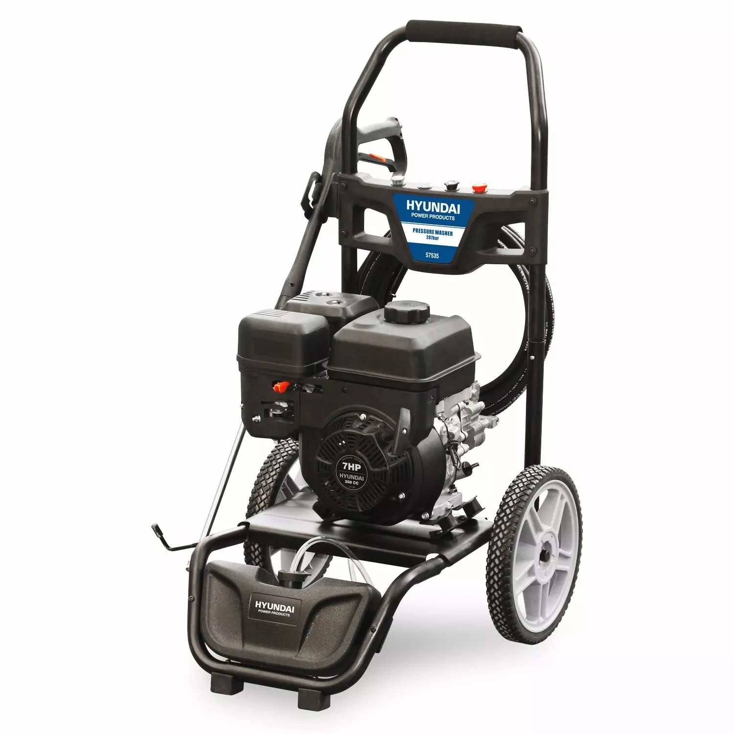 Hyundai 57535 Benzine hogedrukreiniger koud water - 4-takt - 207 bar