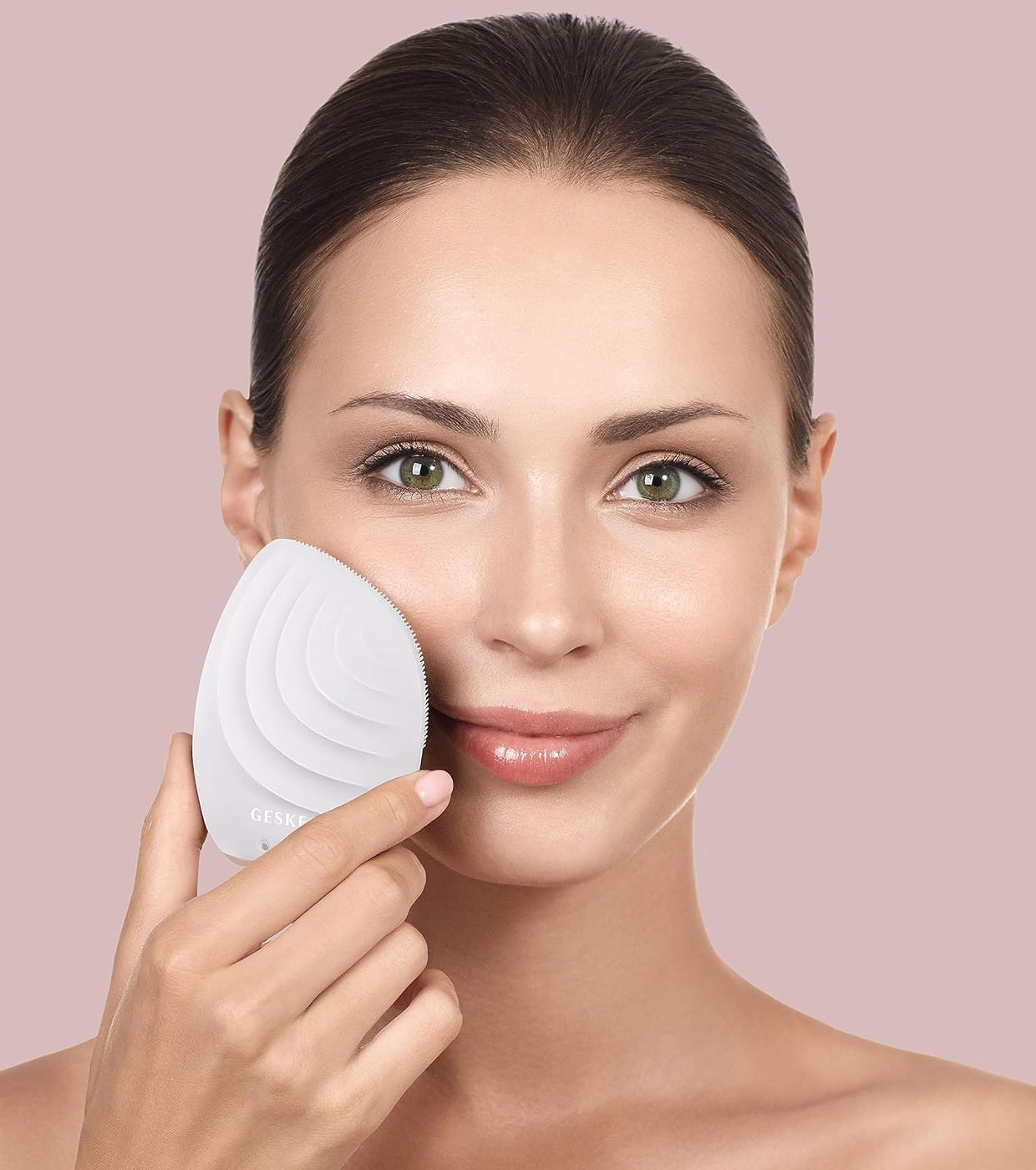 GESKE - Sonic Escova massageadora e de limpeza facial 5 em 1 - Ouro Rosa Branco