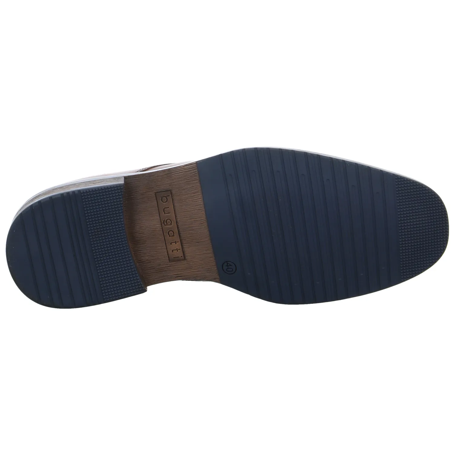 BUGATTI SHOES Halbschuh-Schlüpfer Cognac Leder