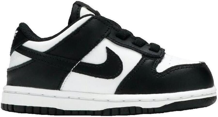 Nike Dunk Low Black White 'Panda' CW1589-100 zwart wit kinder sneakers laag elastiek veters instappers