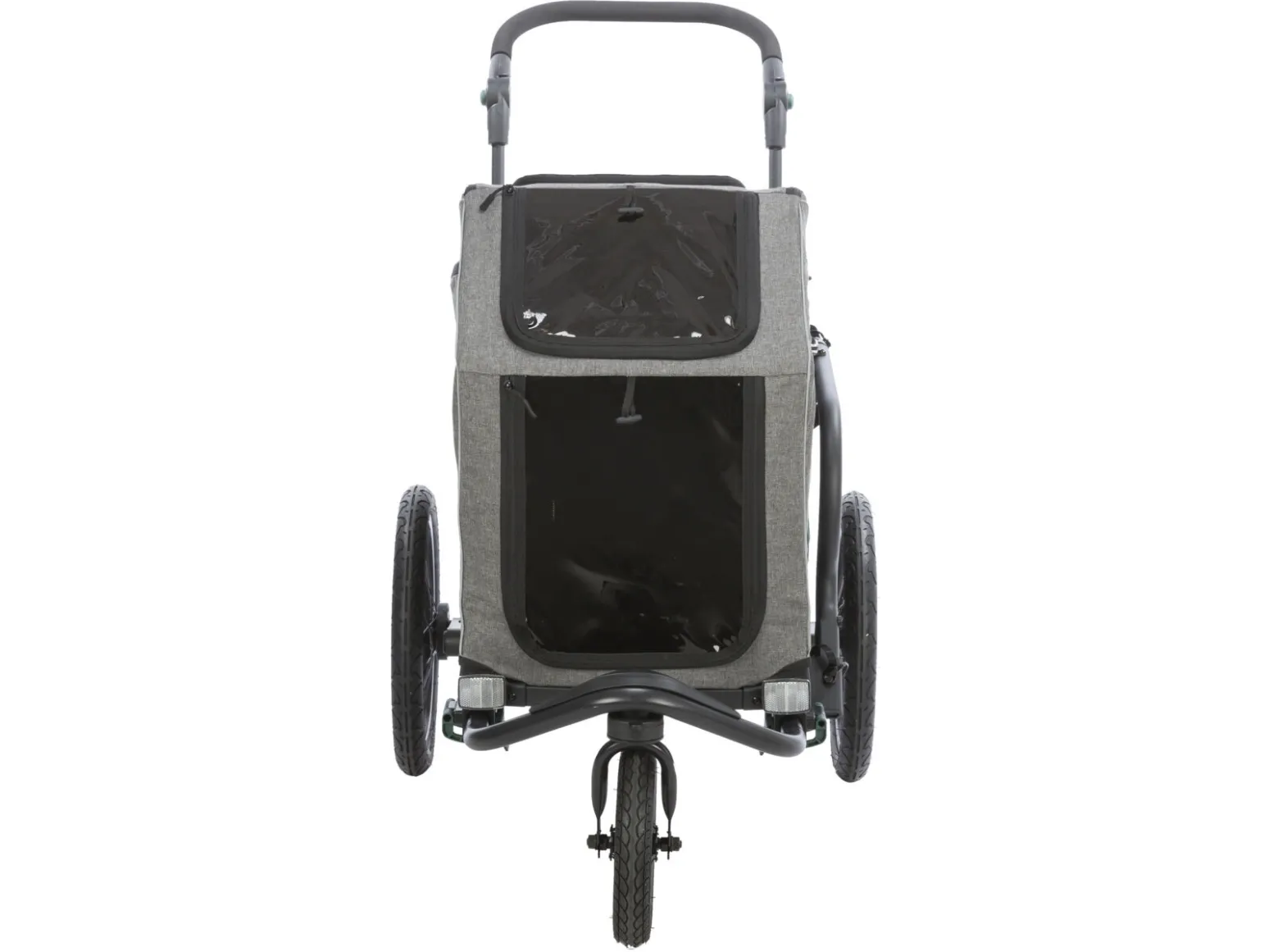Trixie Bicycle trailer, S: 64 × 92 × 80/130 cm, grey/sage