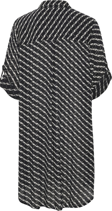 Kaffe KAmarita Amber Shirt Dress Black/chalk graphic print