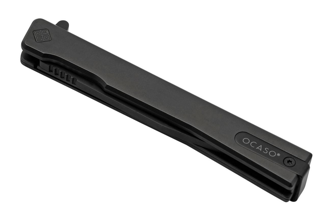 Ocaso Solstice 8WTB, S35VN Wharncliffe Black Titanium, zakmes