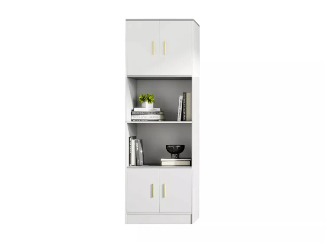 Arturesthome vitrine blanche élégante - 4 portes