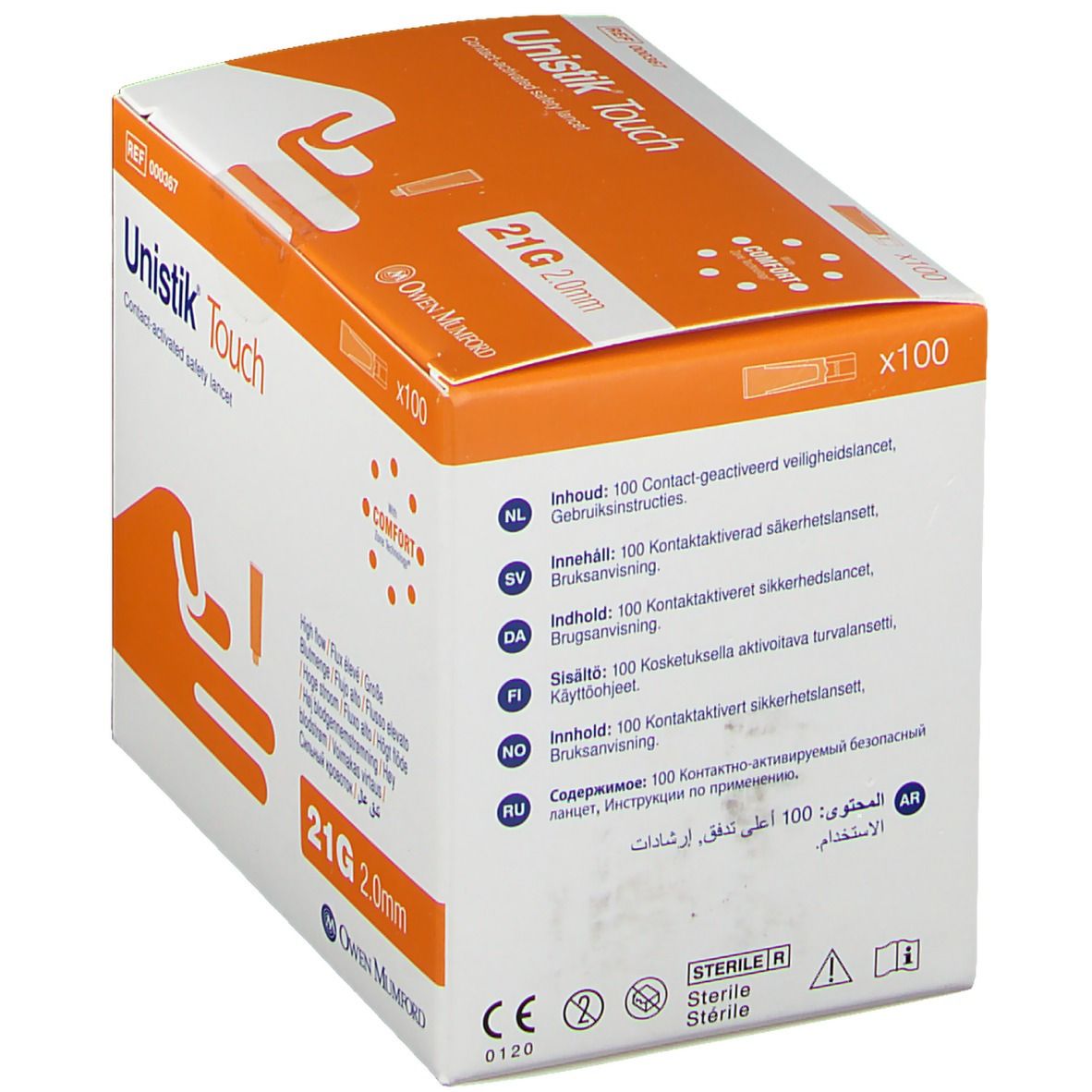 Unistik® Touch 21 G Sicherheitslanzetten