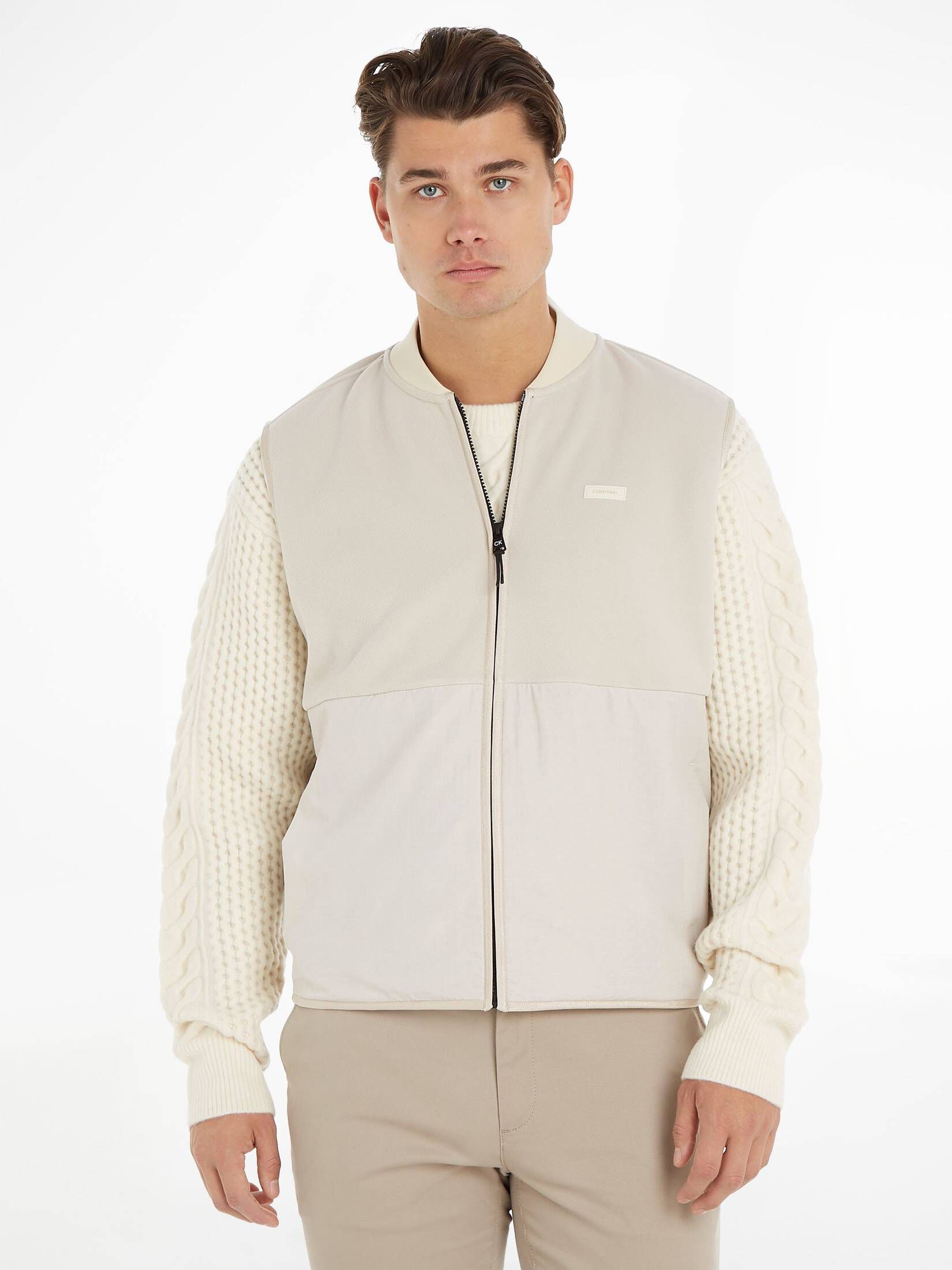 CALVIN KLEIN| Herren Fleeceweste BONDED FLEECE VEST