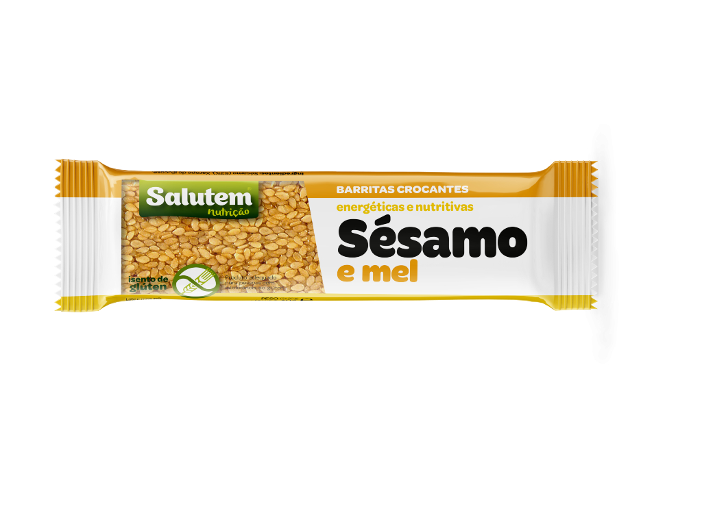 BARRA SALUTEM CROCANTE SÉSAMO MEL 40G