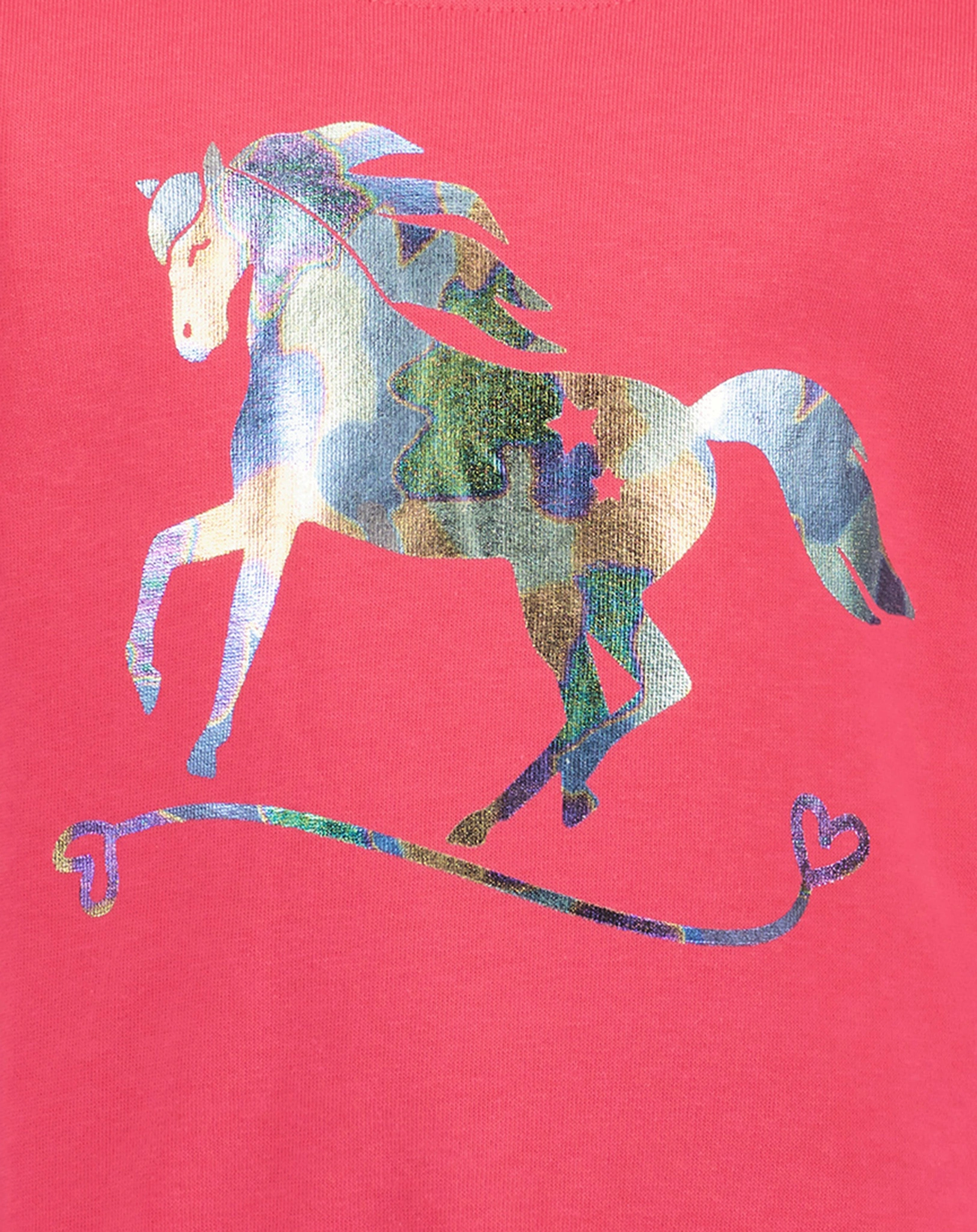 Sweatshirt HORSE mit Foliendruck in pink