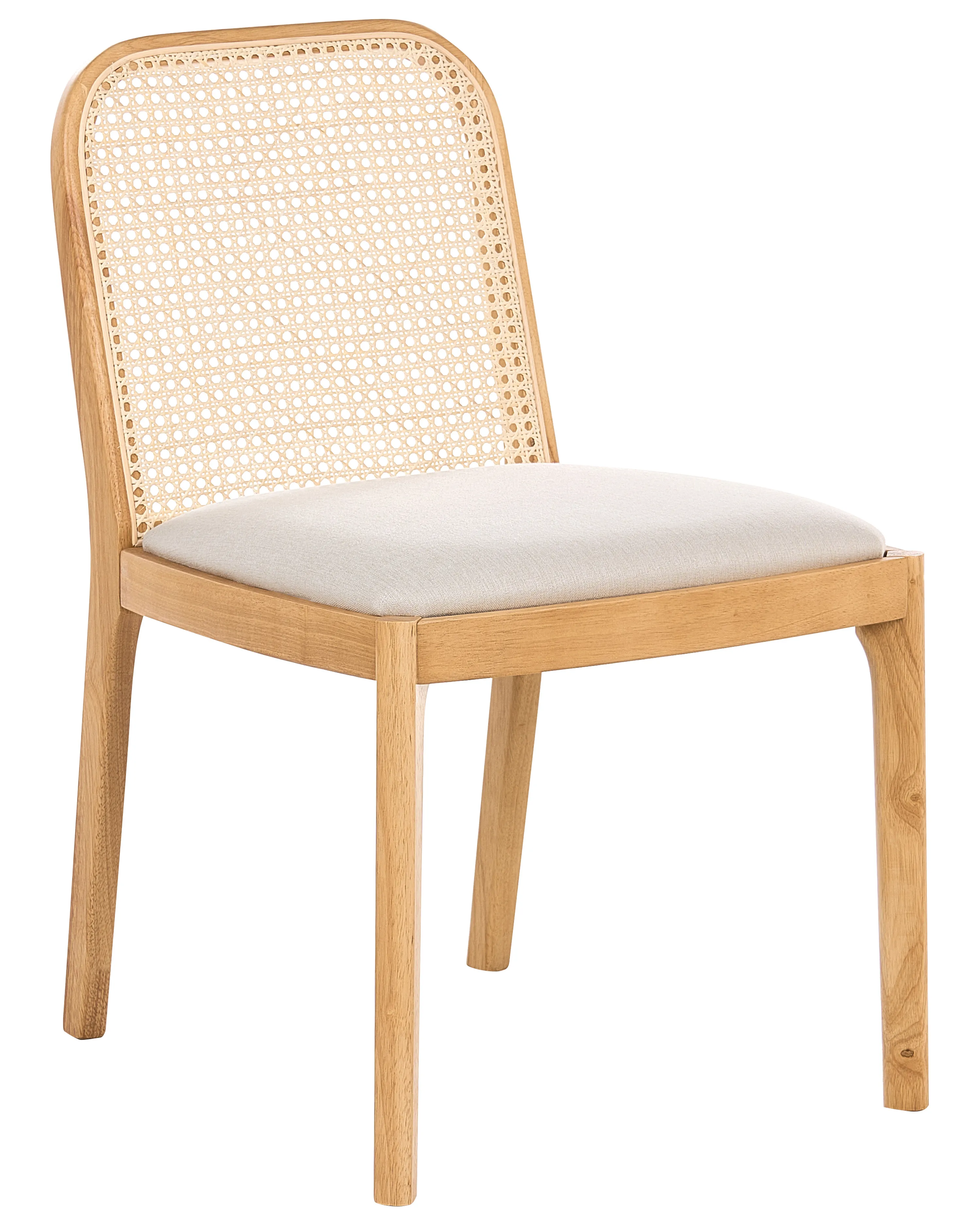 Set van 2 eetkamerstoelen EDINA Lichtbruin