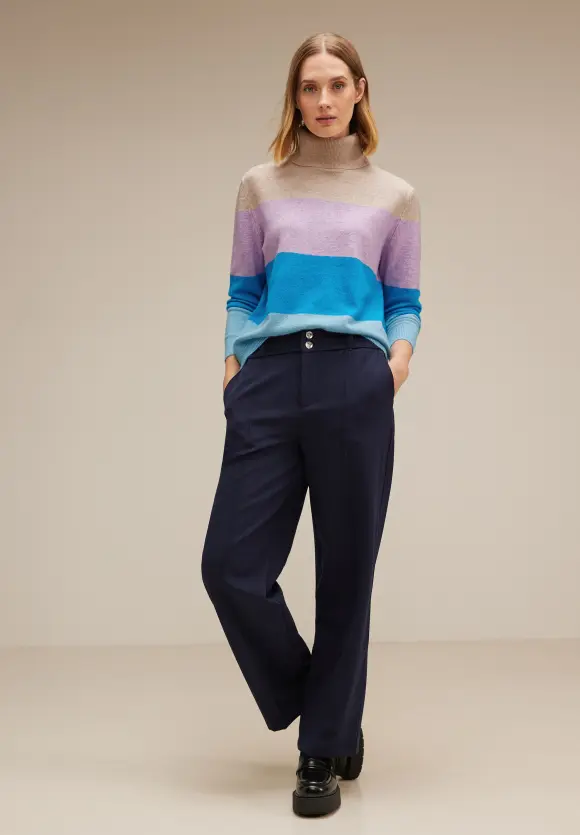 Blockstreifen Pullover - spring sand melange