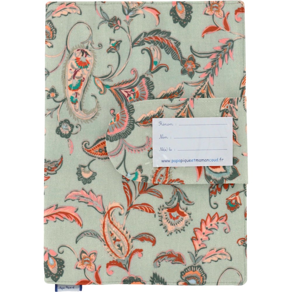 Protège Carnet De Santé Vert Bohème