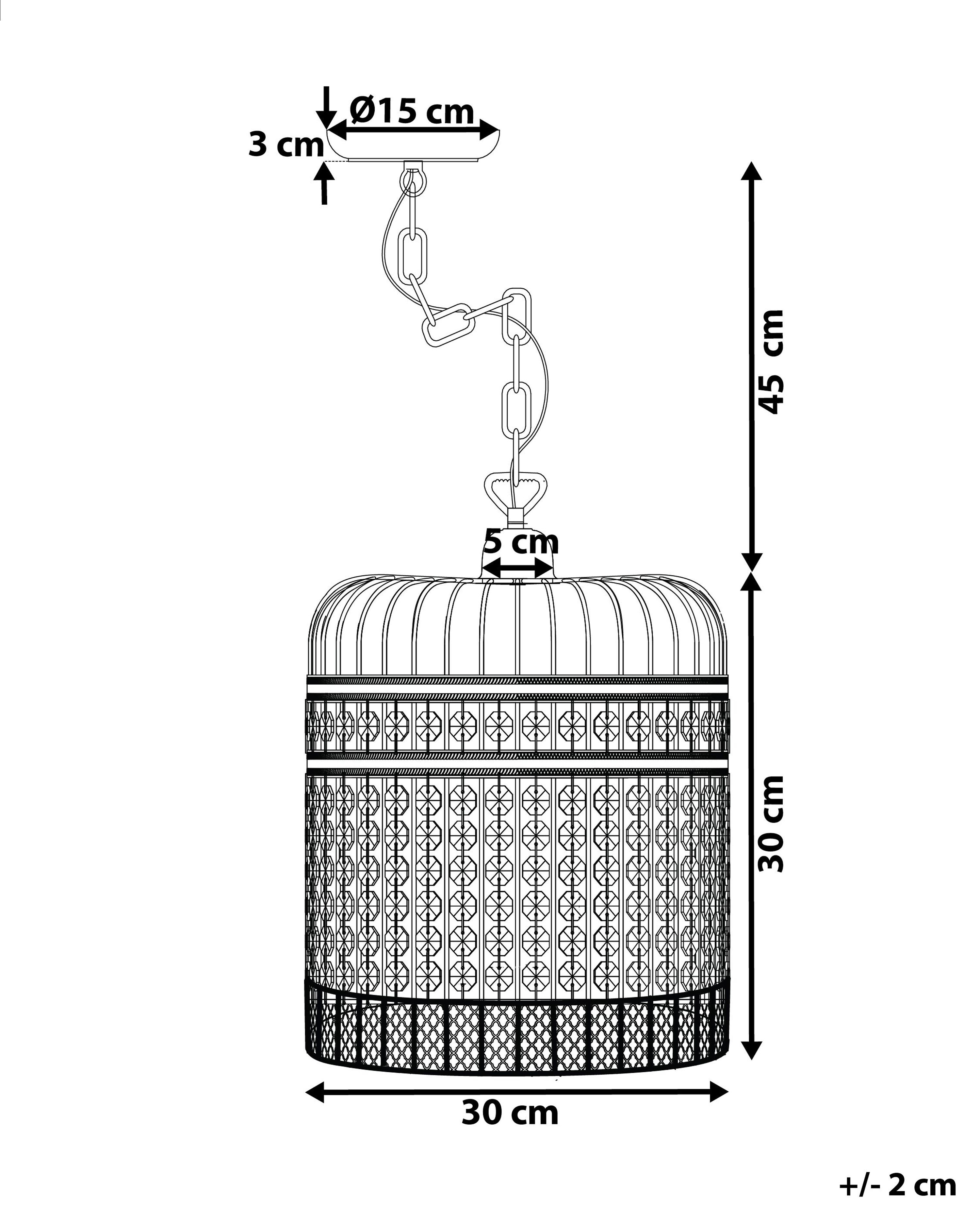 Hanglamp CELON Metaal Zwart
