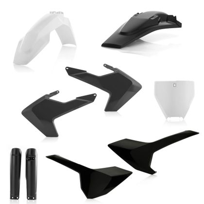 Kit plastiques Acerbis Full - Blanc / Noir