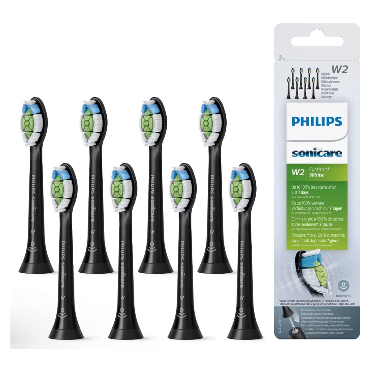 Philips Sonicare HX6068/13 W2 Optimal White black Ersatzbürsten