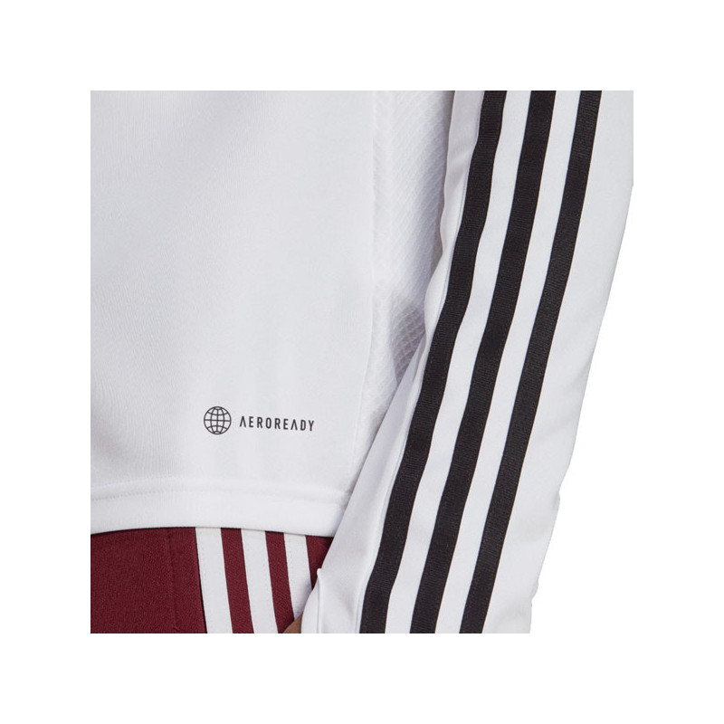 Sweat 1/2 zip blanc Adidas Tiro 23