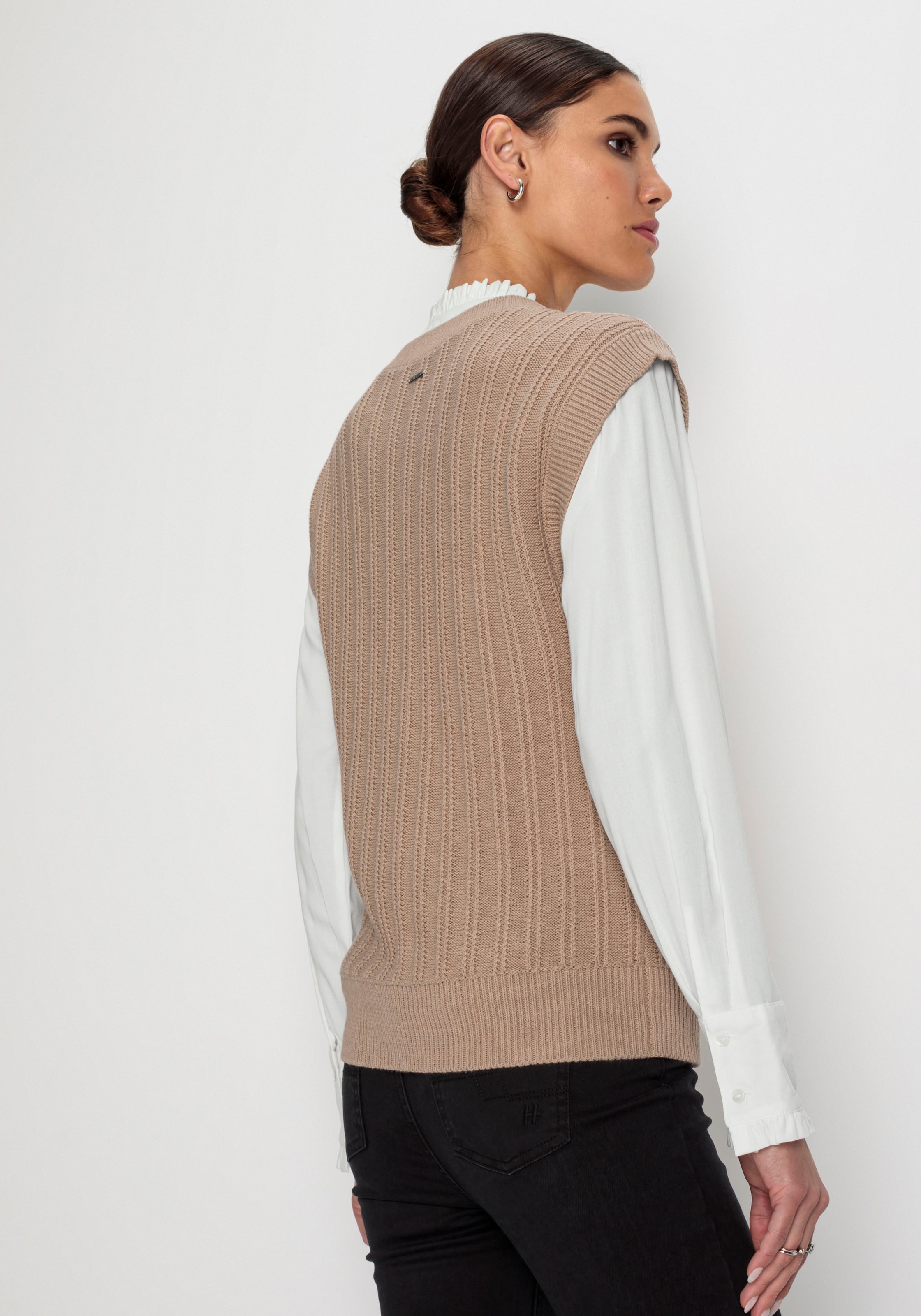 HECHTER PARIS Pullunder , mit Strickmuster