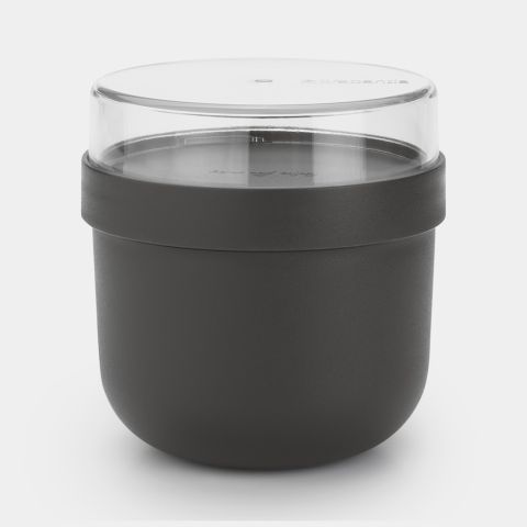 Make & Take Yoghurtbeker, 0,5L, kunststof - Dark Grey