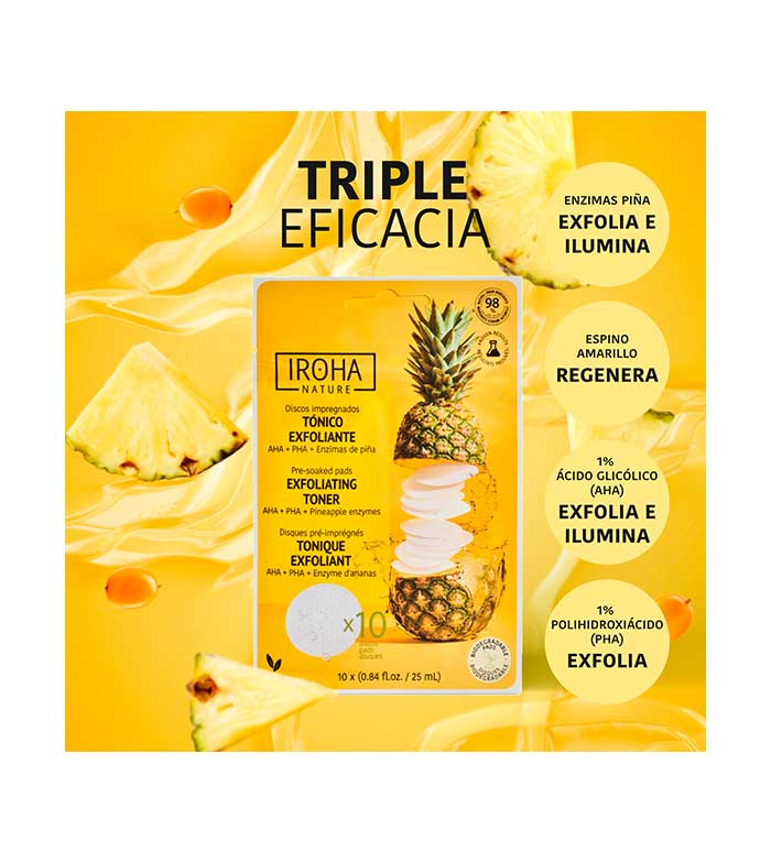 Iroha Nature - Discos Tonificantes - Esfoliante e Iluminador