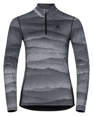Maillot Manches Longues 1/2 Zip Odlo Whistler Eco Noir Femme