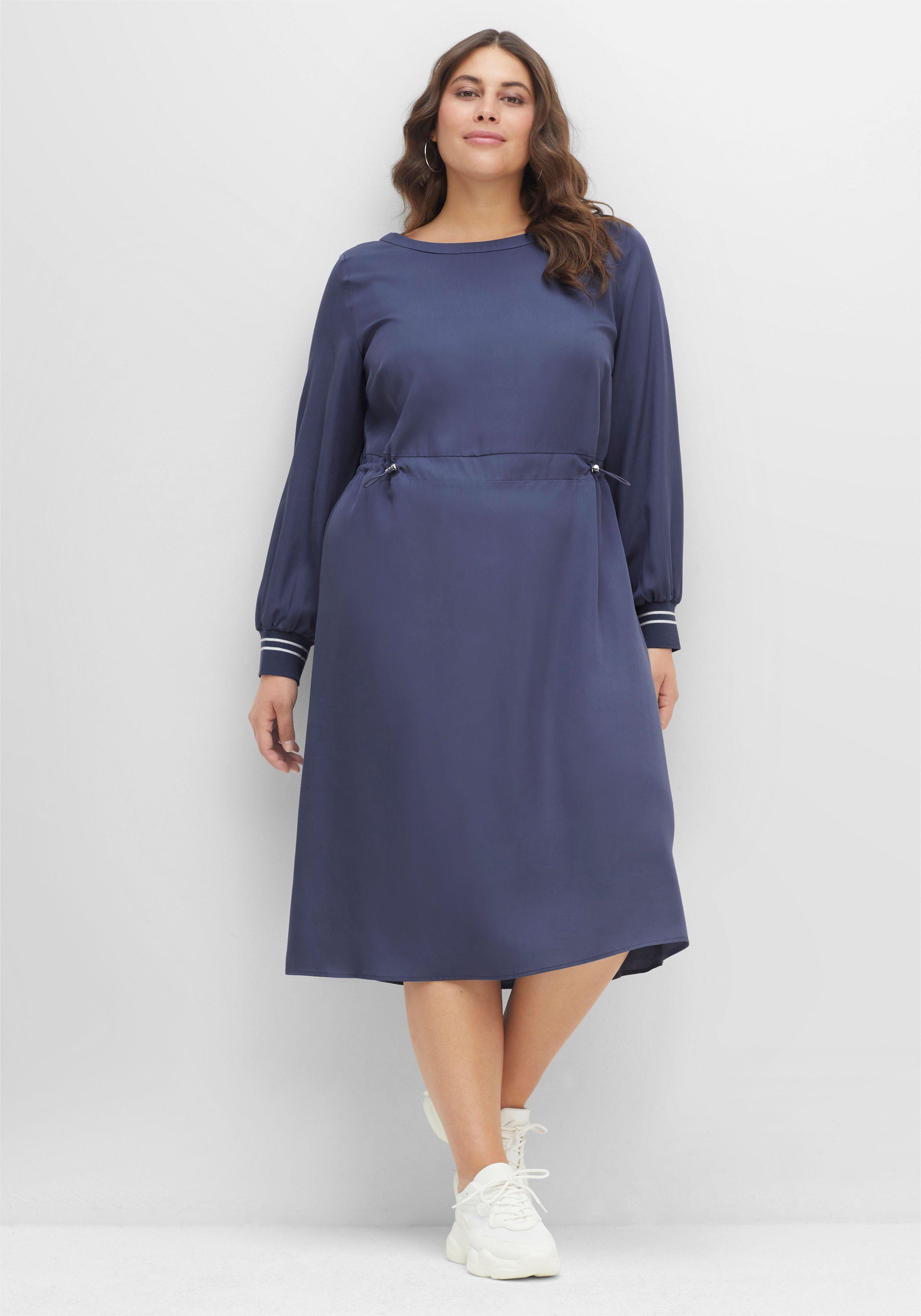 Kleid aus TENCEL™ Lyocell, mit Taillen-Tunnelzug