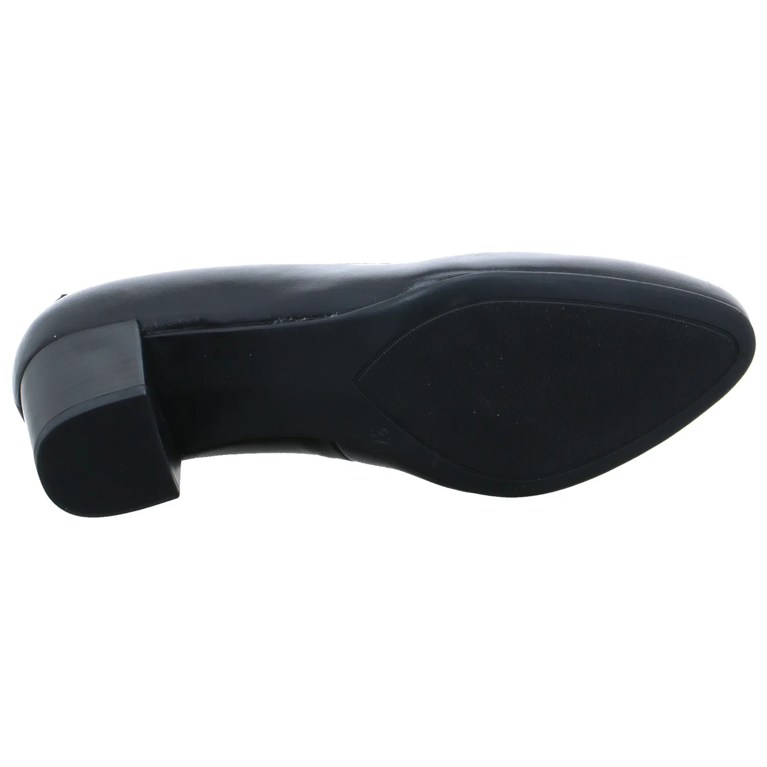 CAPRICE Comfort-Pumps Schwarz Leder  mit Wechselfussbett