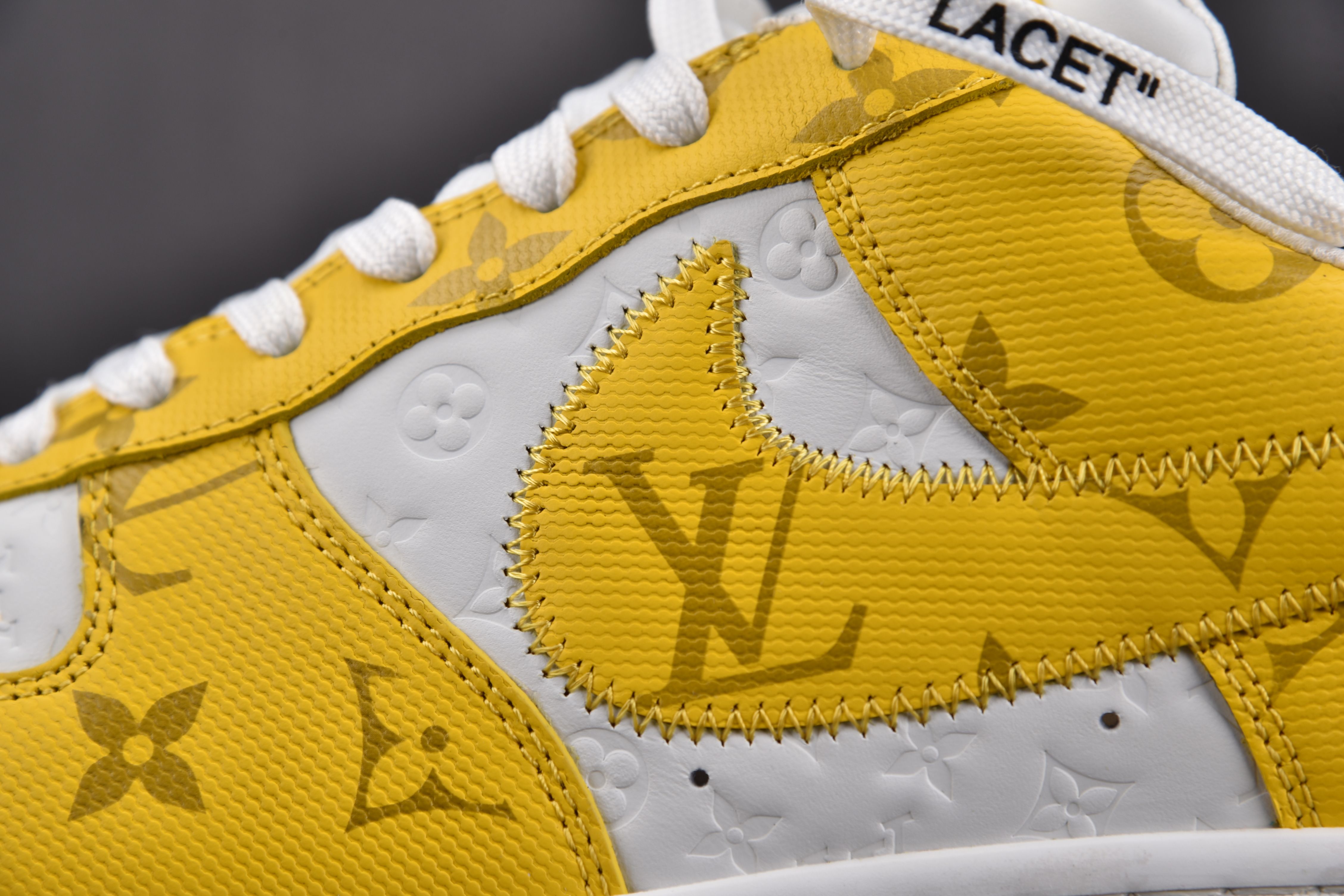 Nike Air Force 1 Low Louis Vuitton Royal Gray Yellow (Be careful about the size!!)