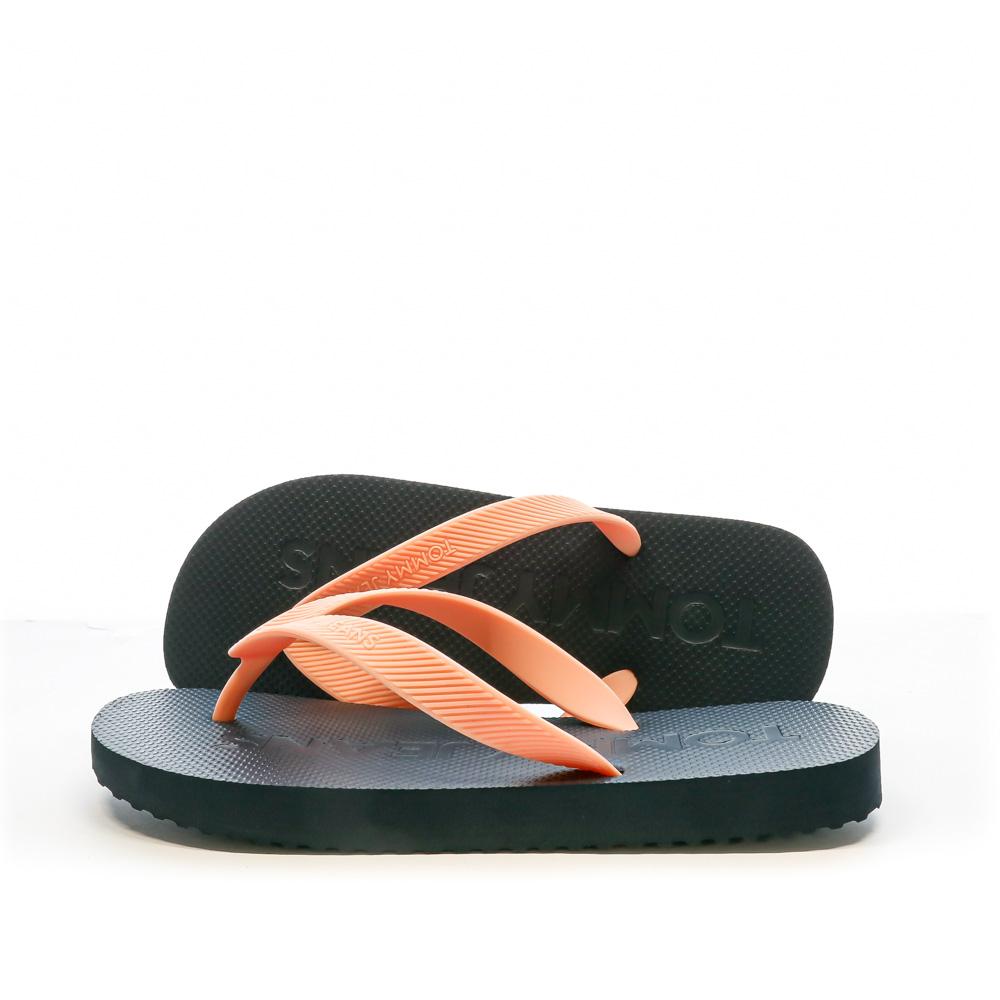 Tommy Hilfiger Tongs Noires/Rose Femme Tommy Hilfiger EN0EN02447