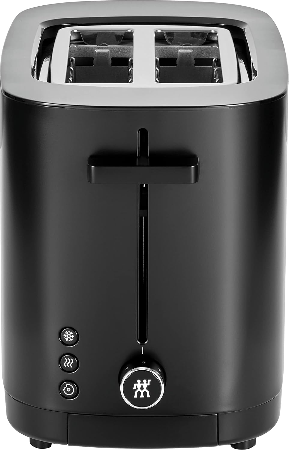 ZWILLING ENFINIGY Toaster mit 3 Automatikprogrammen, 7 Bräunungsgraden und Abschaltfunktion, 2 Schlitze kurz für 2 Scheiben, Stahl, Kunststoff, Schwarz (ohne Brötchenaufsatz)