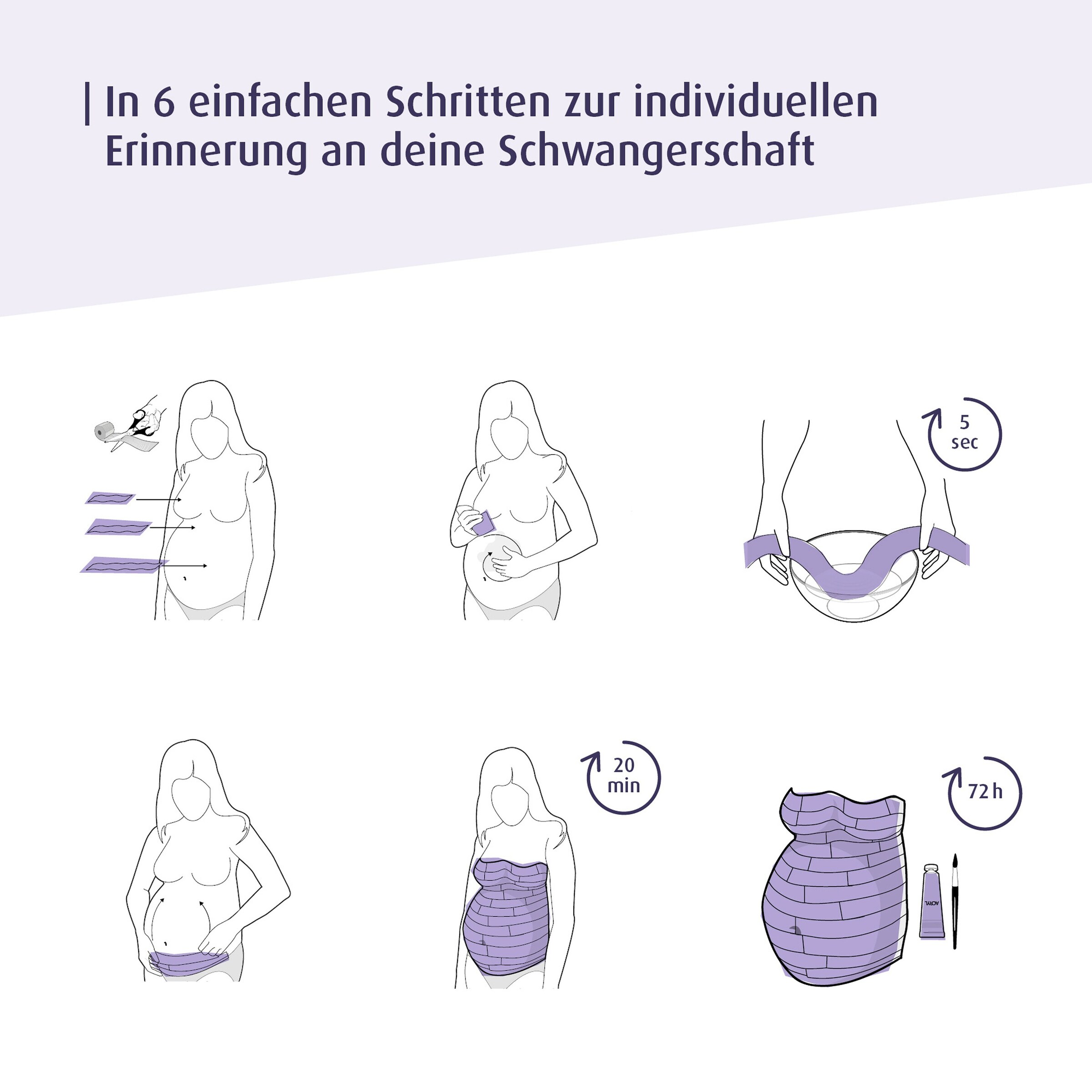 reer - reer mama Gipsabdruck-Set Babybauch