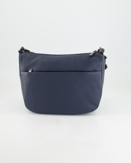Mandarina Duck Mellow Leather HOBO Umhängetasche in Blau