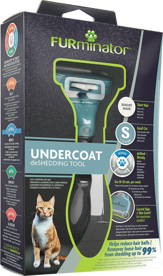 Furminator - Deshedding Undercoat Kam - Korthåret Katte - S