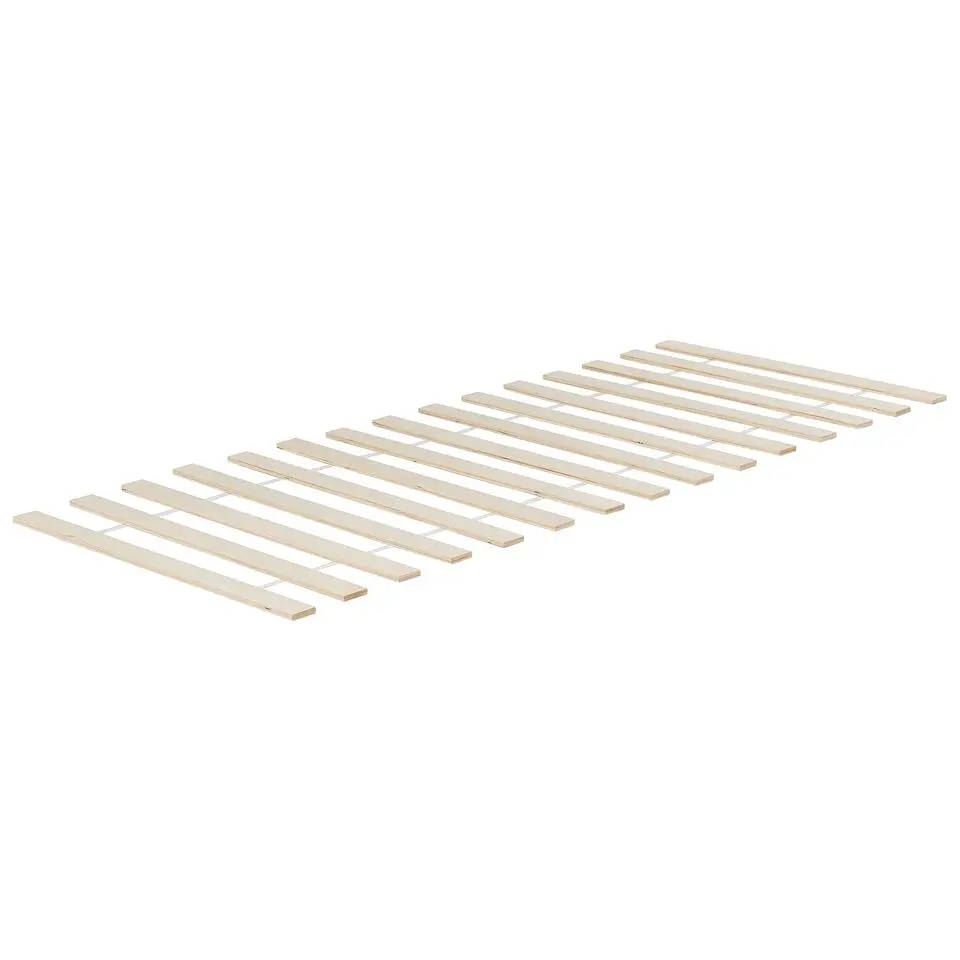 BONNAC - Eenpersoonsbed - Lichtroze - 90 x 200 cm - Dennenhout