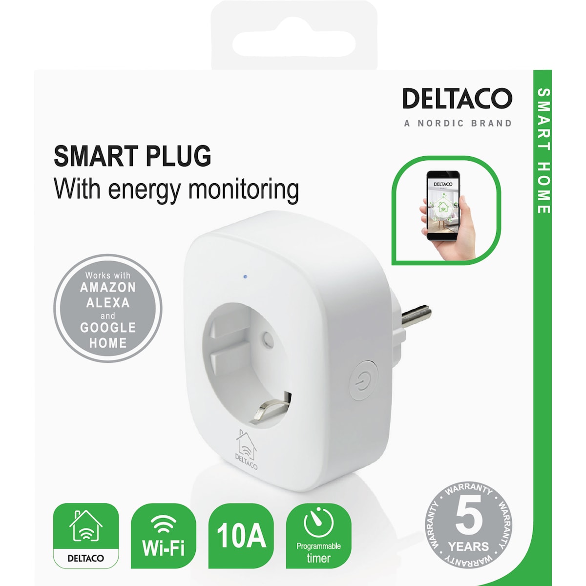 Deltaco SH-P01E smartplugg