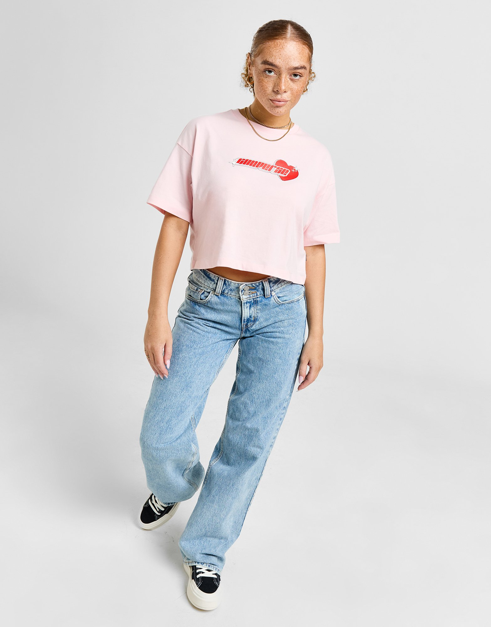 Converse T-shirt court Y2K Heart Femme