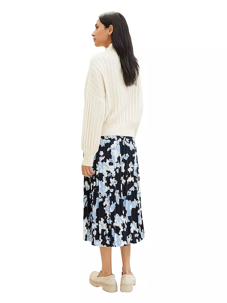 TOM TAILOR Plisseerock  blau