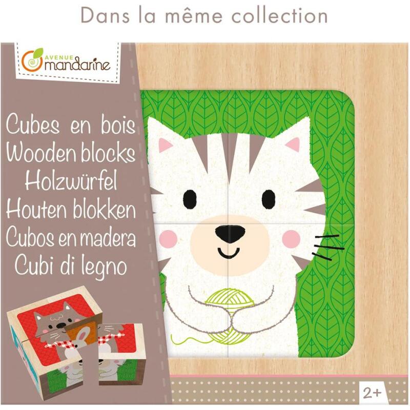 Cubes bois, Super Héros Fruits-Légumes - Multicolore